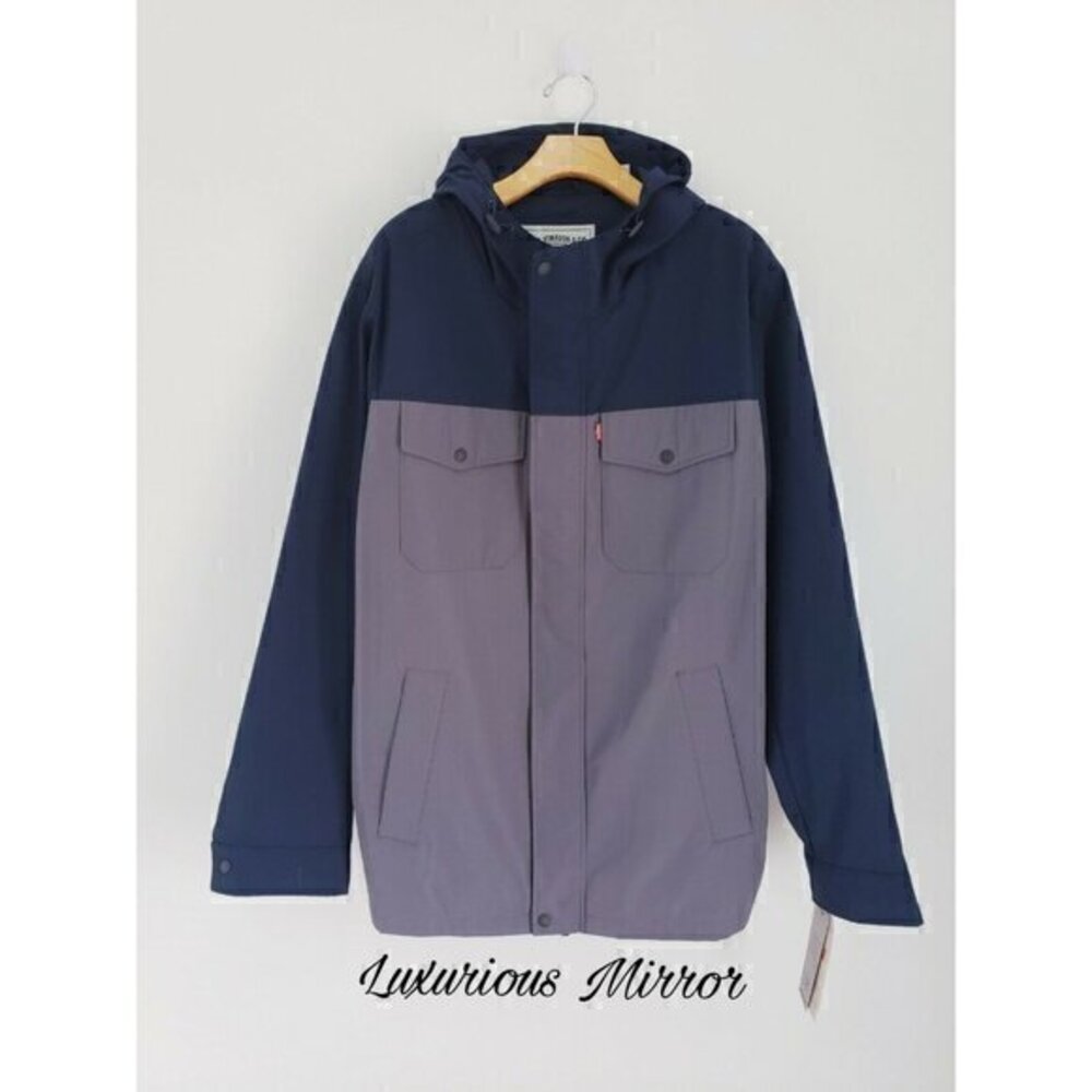 Levi's Strauss & Co Softshell Water Resistant Commuter Jacket Hooded Mens Sz XLT